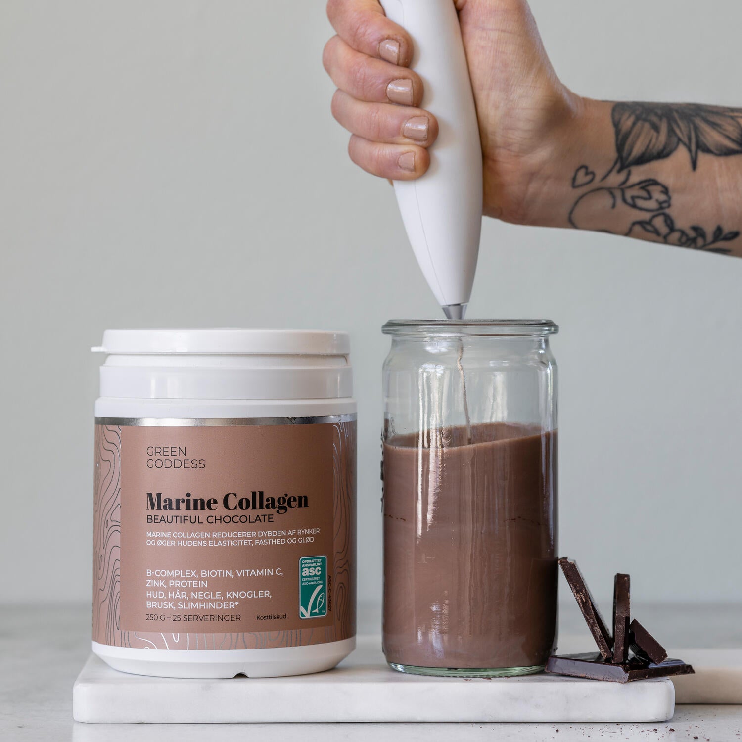 Beautiful Chocolate Marine collagen - 250g.